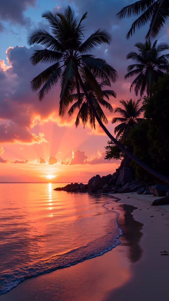 Sunset Beach Illustration