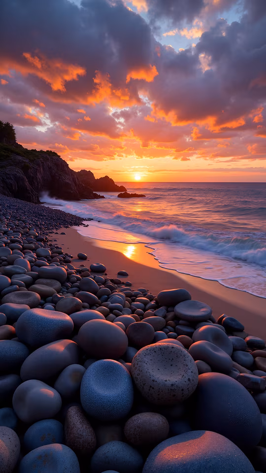 Sunset Beach Illustration