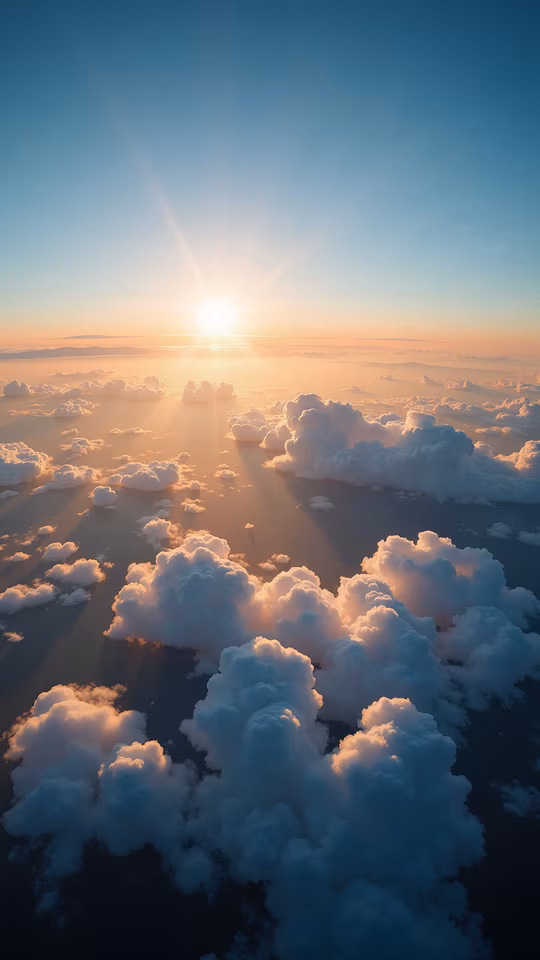 Sunset Over Clouds