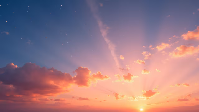 Sunset Sky Illustration