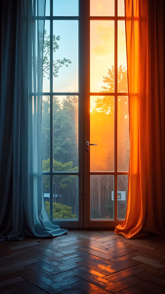 Sunset Through Open Door