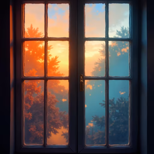 Sunset Through the Window