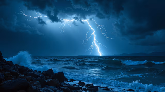 Thunderstorm at Sea