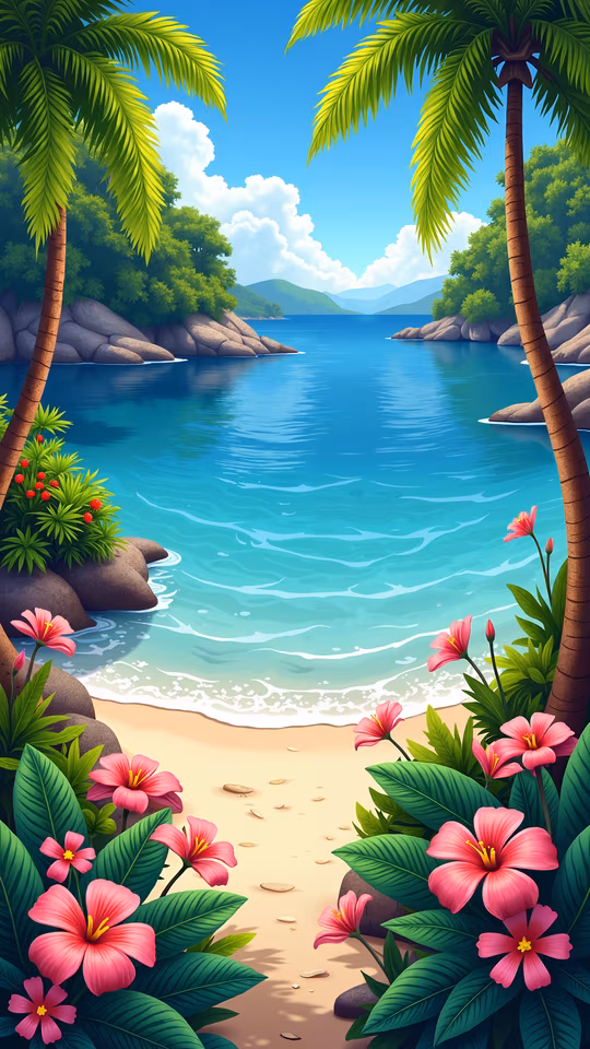 Tropical Paradise Illustration