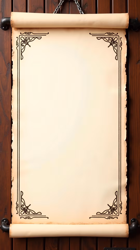 Vintage Scroll Illustration