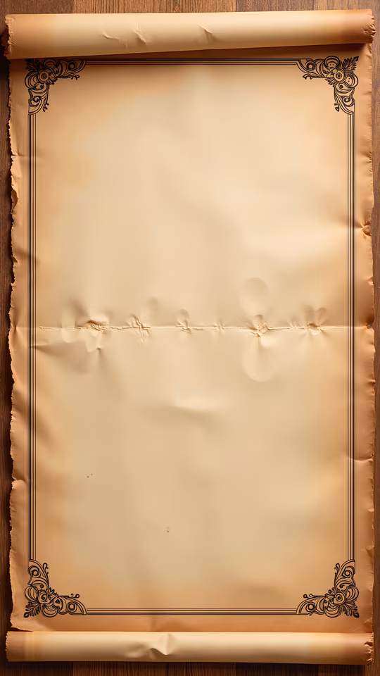 Vintage Scroll Illustration