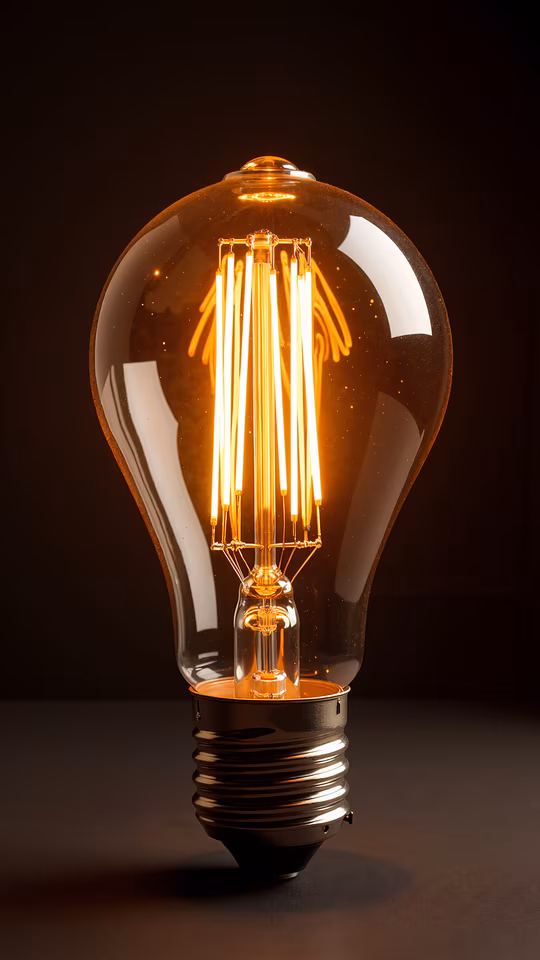 Warm Light Bulb Illustration