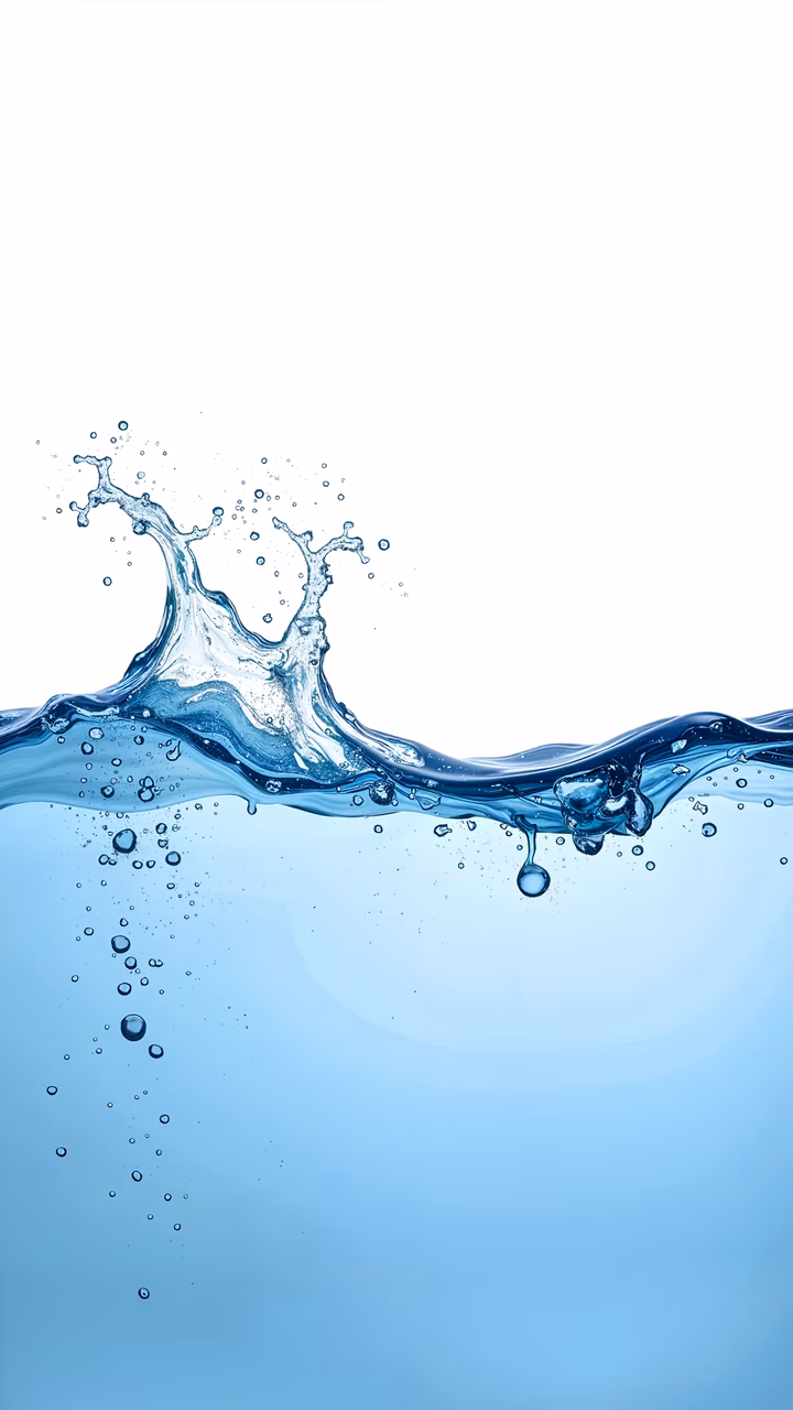 Dynamic water splash illustration showcasing fluidity and clarity in nature.