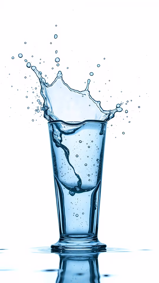 Water Splash in Glass