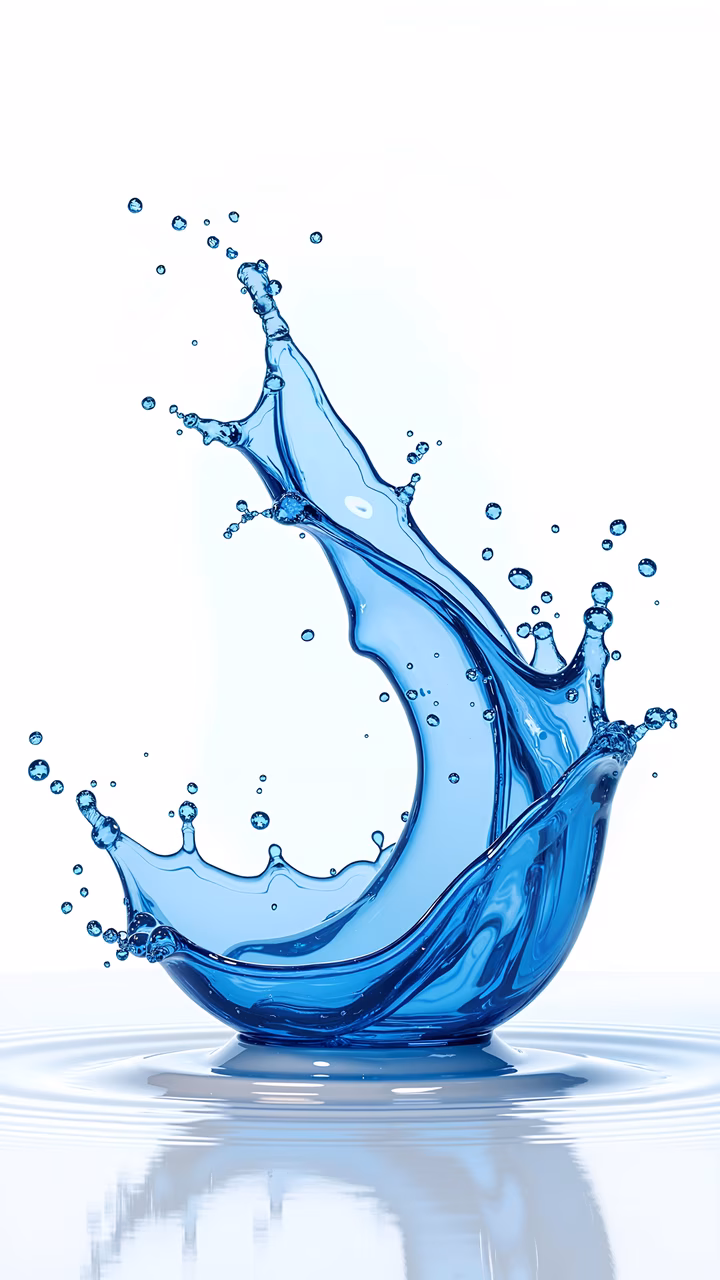 Dynamic water splash captured in high detail, showcasing clarity and movement.