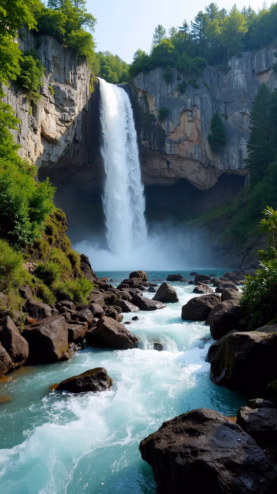 Waterfall in Nature