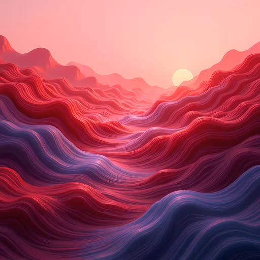 Waves of Red and Purple