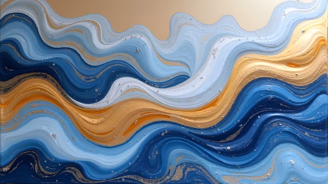 Wavy Ocean Illustration