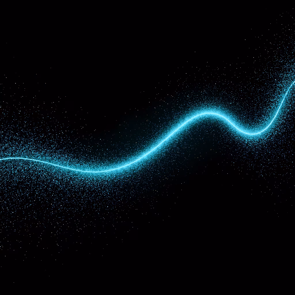 Mesmerizing blue streaks against a dark cosmic backdrop, abstract art