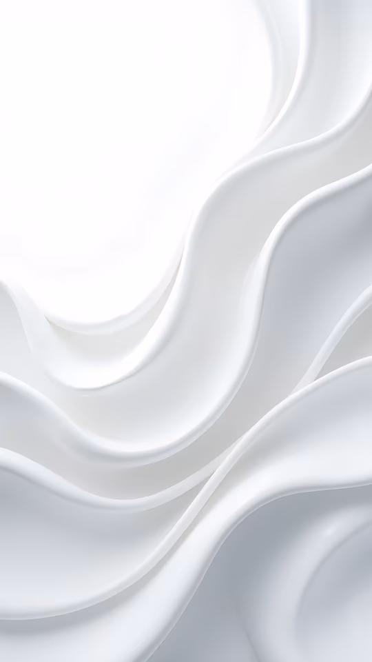White Flowing Waves Illustration