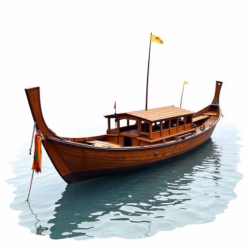 Wooden Boat Illustration