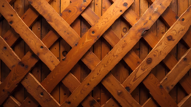 Wooden Lattice Pattern