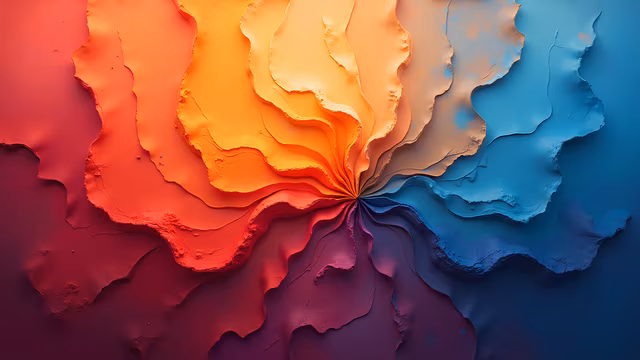 Abstract Colorful Swirl