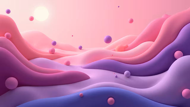 Abstract Landscape Illustration