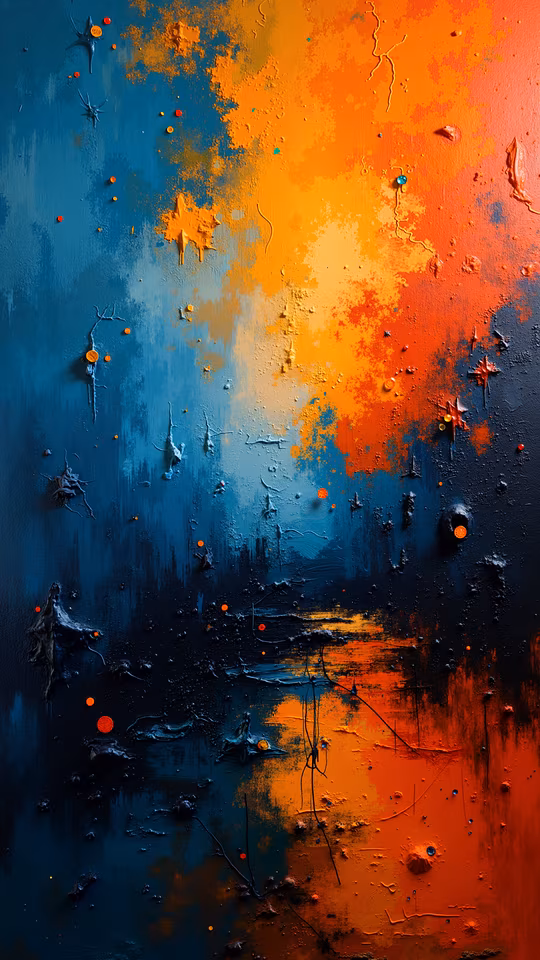 Abstract Splash Painting