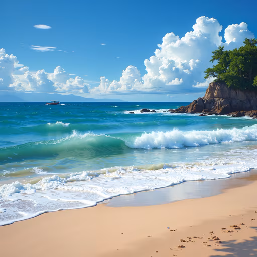 Beach Waves Realistic