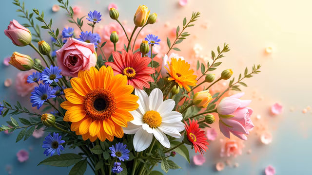 Colorful Bouquet Illustration