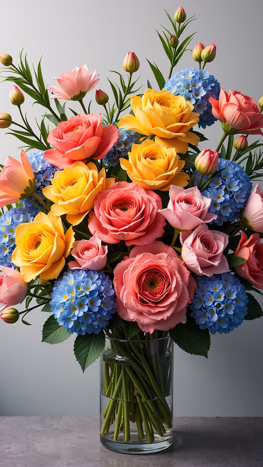 Colorful Bouquet Illustration