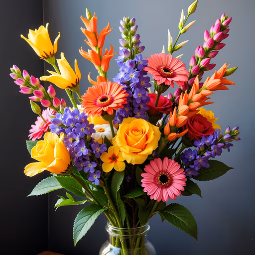 Colorful Bouquet Illustration