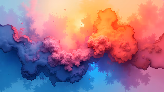 Colorful Clouds Illustration