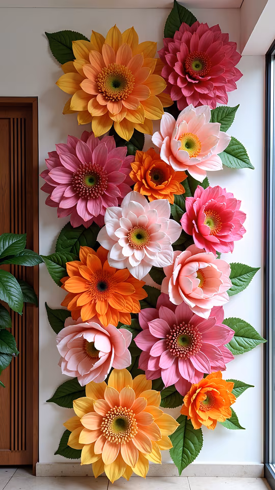 Colorful Dahlia Bouquet Illustration