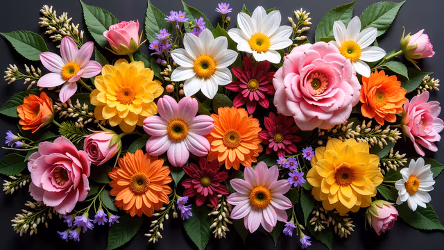 Colorful Flowers Arrangement