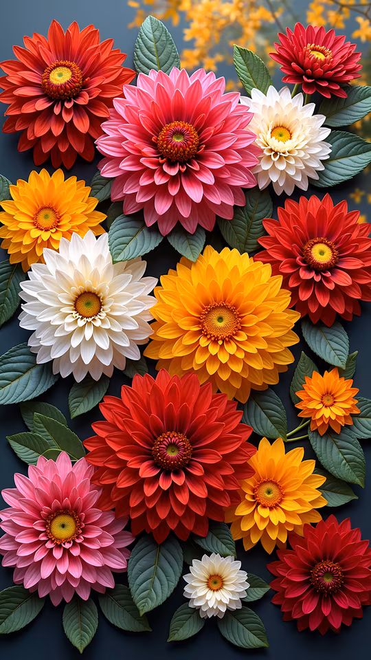Colorful Flowers Illustration