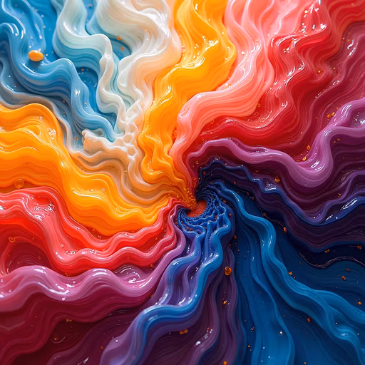 Colorful Waves Illustration
