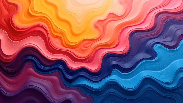 Colorful Waves Illustration