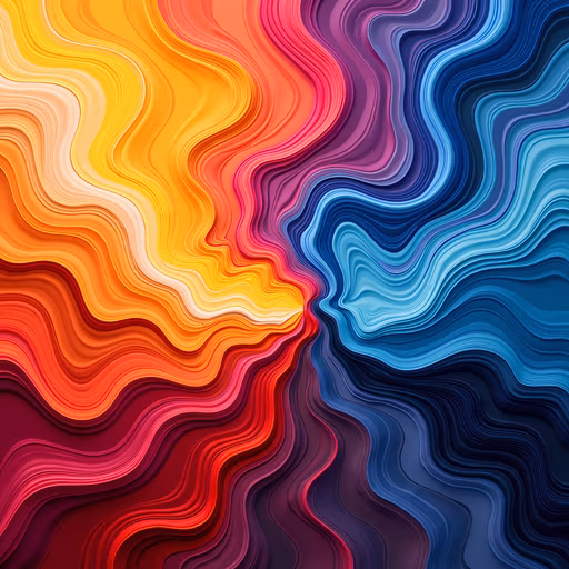 Colorful Waves Illustration