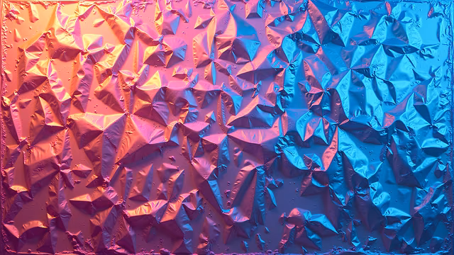 Crinkled Foil Abstract