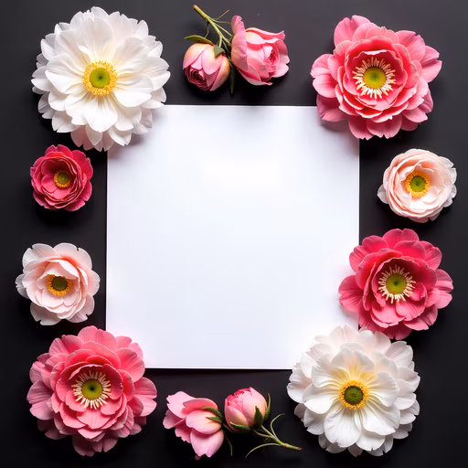 Floral Frame Illustration