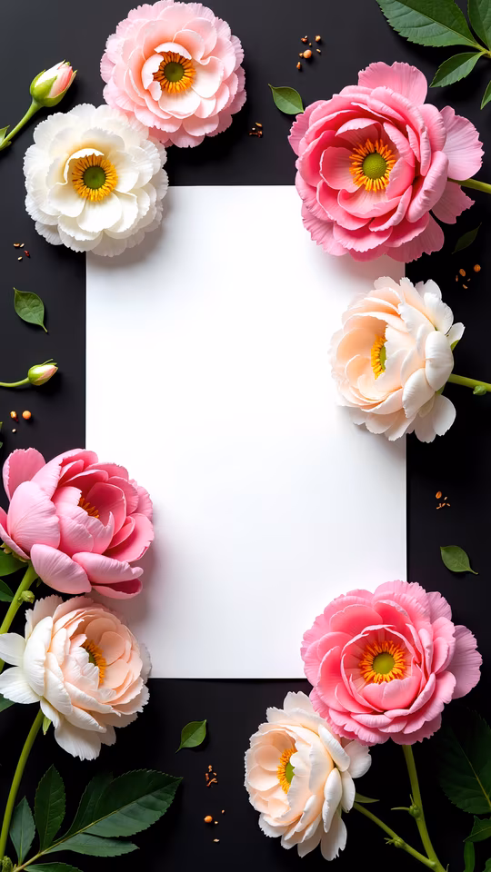 Floral Frame Illustration
