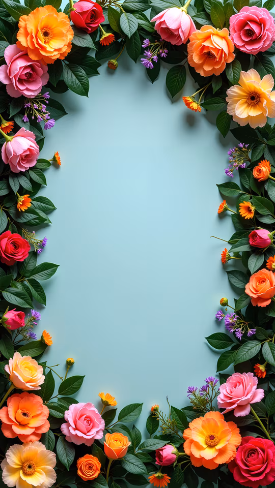 Floral Frame Illustration