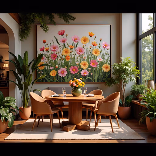 Floral Garden Illustration
