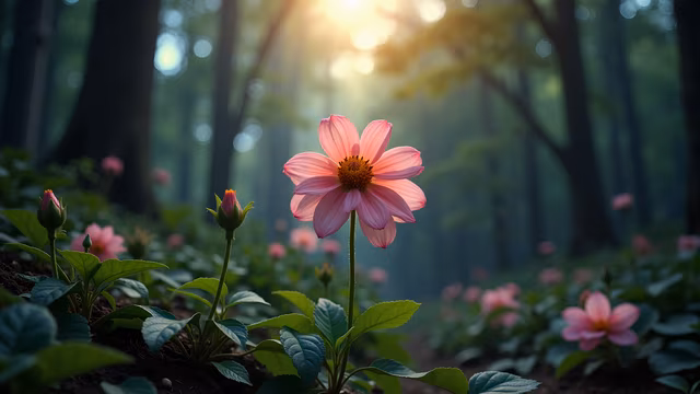 Forest Bloom Illustration