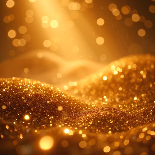 Golden Sparkling Desert
