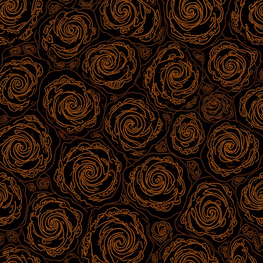 Golden Spirals on Black