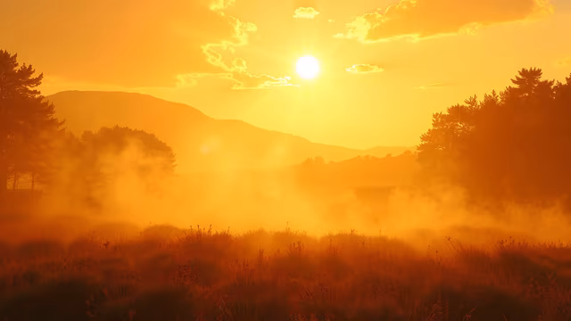 Golden Sunset Landscape