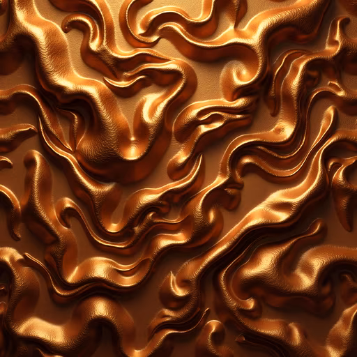 Golden Waves Illustration
