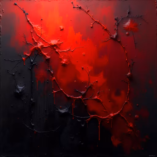 Heart Splatter Art