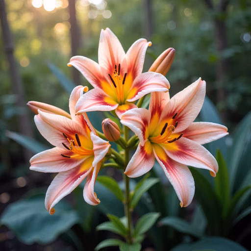 Lilies in the Sunlight