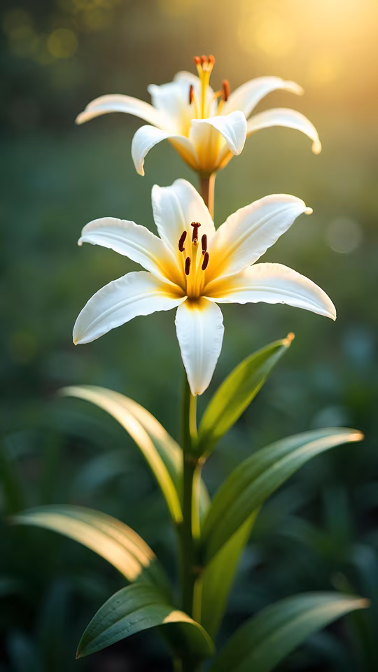 Lilies in the Sunlight