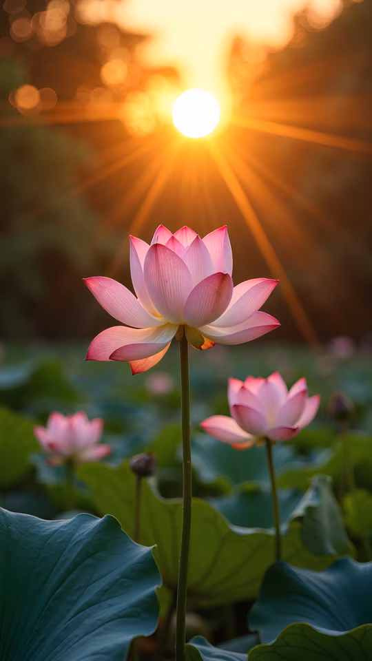 Lotus at Sunset