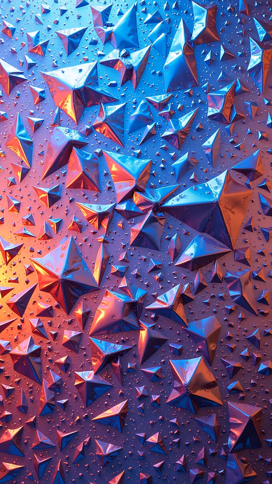 Metallic Stars Illustration